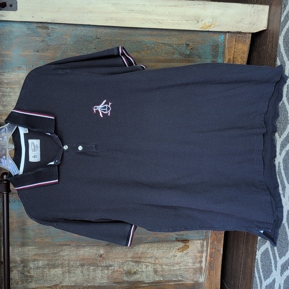 Original Penguin Mega Pete Pique Polo Shirt, Dark Sapphire - Men's XL - Picture 4 of 7
